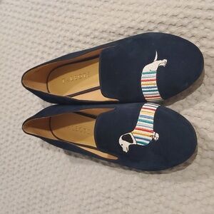 Talbots Royal Blue puppy dog flats Size 8 (#20)